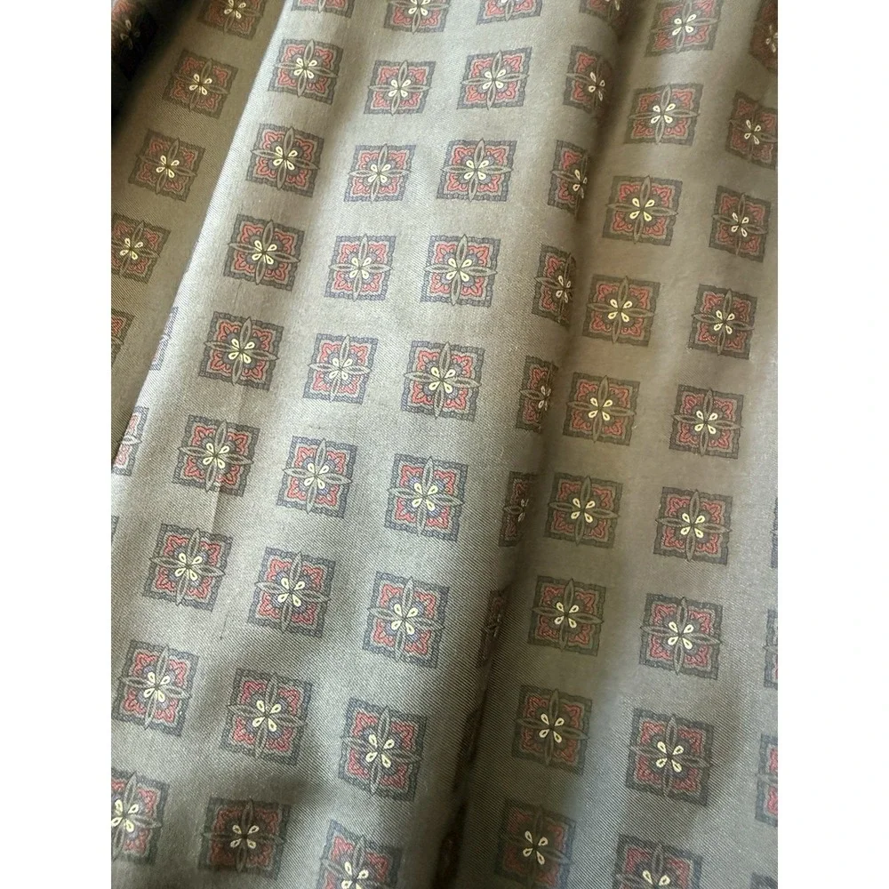 Vintage  Silk Pleated Midi Skirt 8 By J. Davis Ltd. Grandmacore Lined